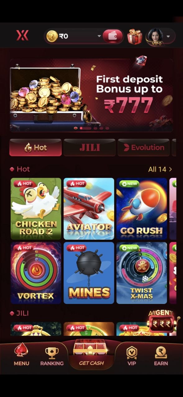 IX7 APK Game Selection — Slots Teen Patti Dragon Tiger